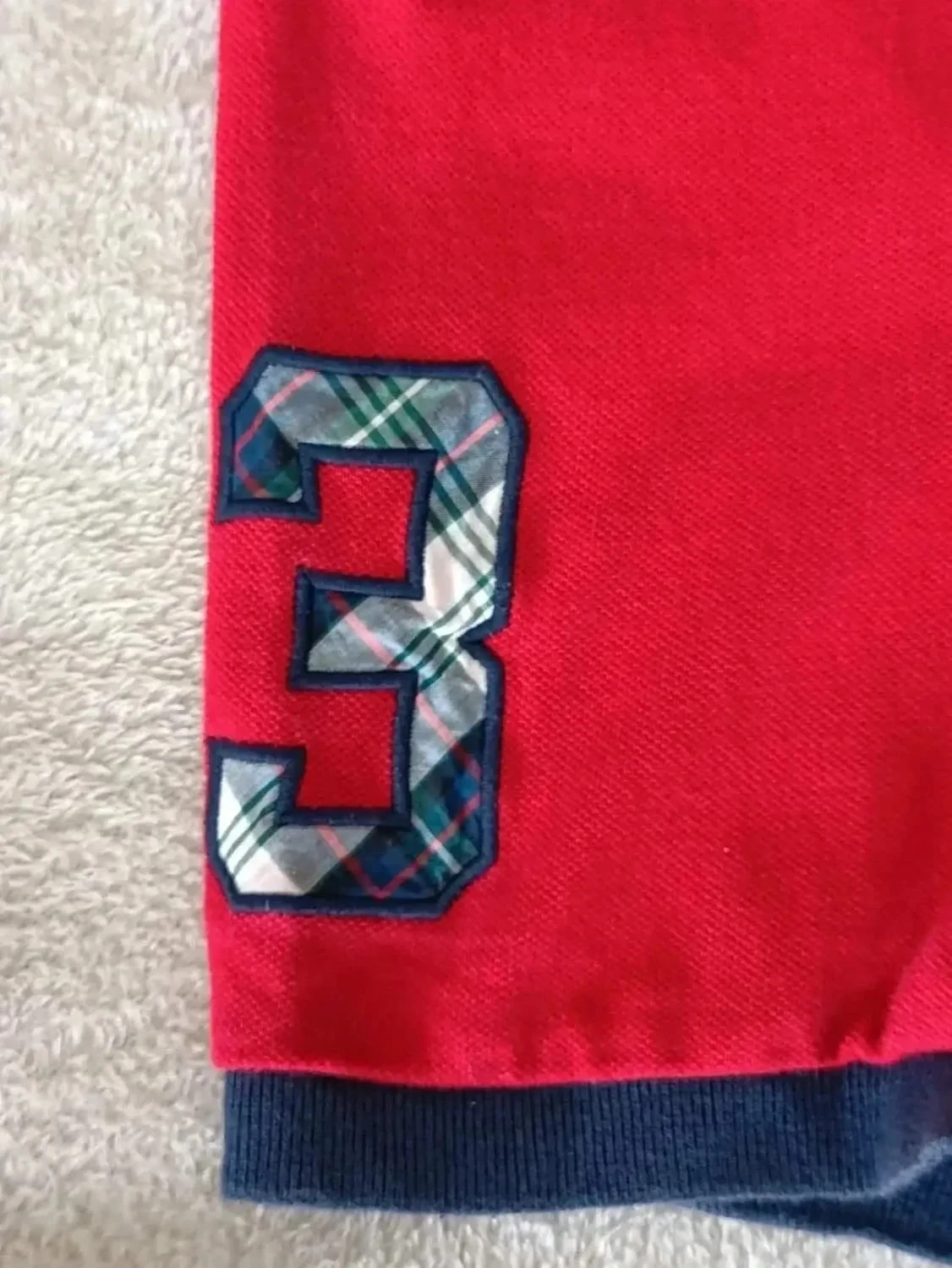 Polo Ralph Lauren Big Pony vermelho Logo azul marinho Tamanho L – photo 6